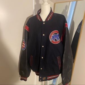 NEW VINTAGE WOOL AND LEATHER CHICAGO CUBS JACKET
